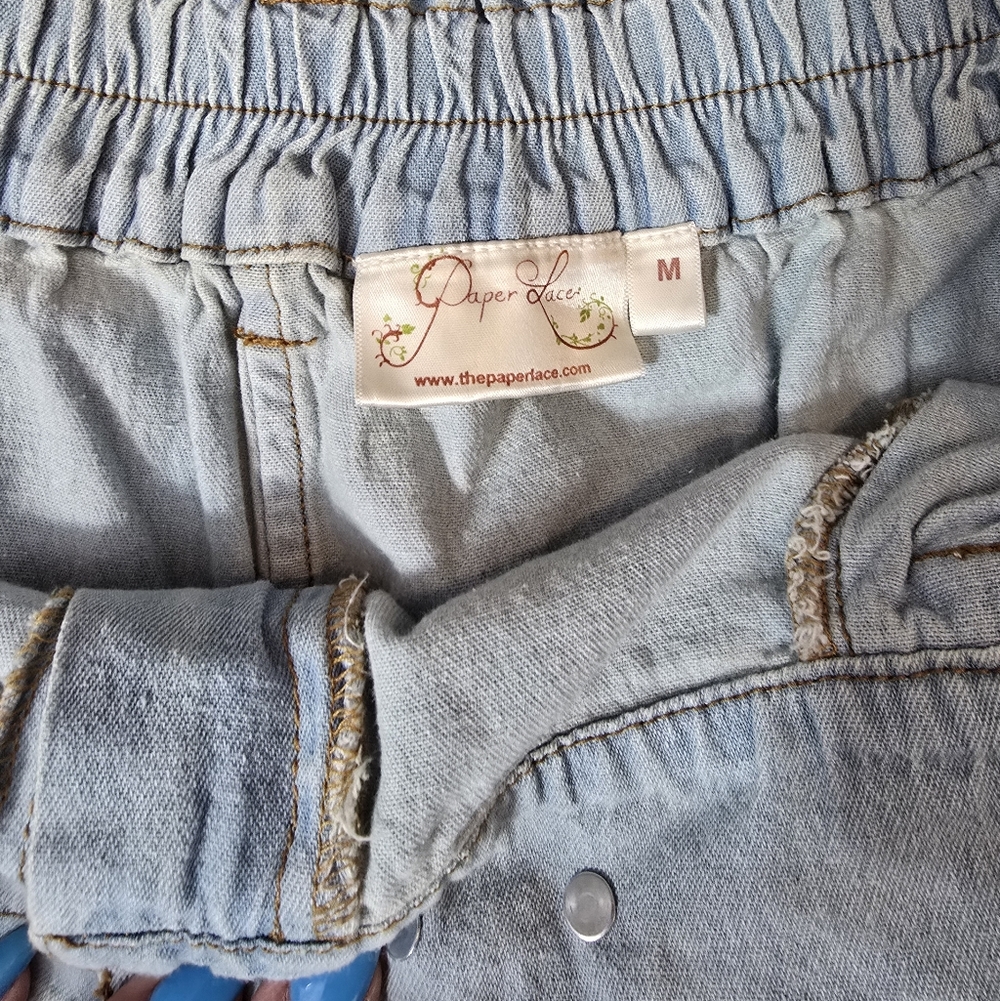 Light Blue Patchwork Jeans - Picture 4 of 5